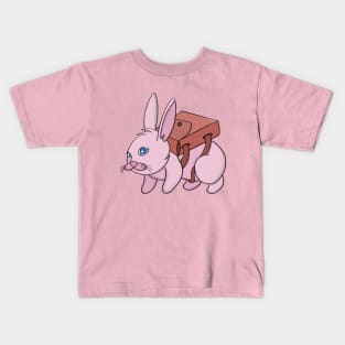 Bunny going to school Kids T-Shirt